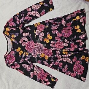 S (5/6) rose and butterfly dress